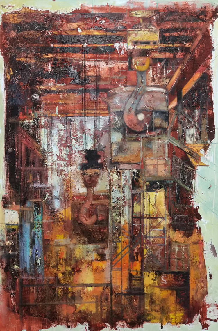 入选作品：2.李越 《丰碑》  油画    指导教师：罗小兵.jpg