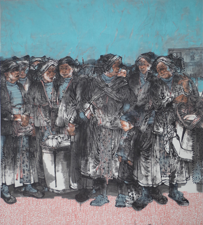 2、曾伟平  《攻坚第一站》   国画.jpg